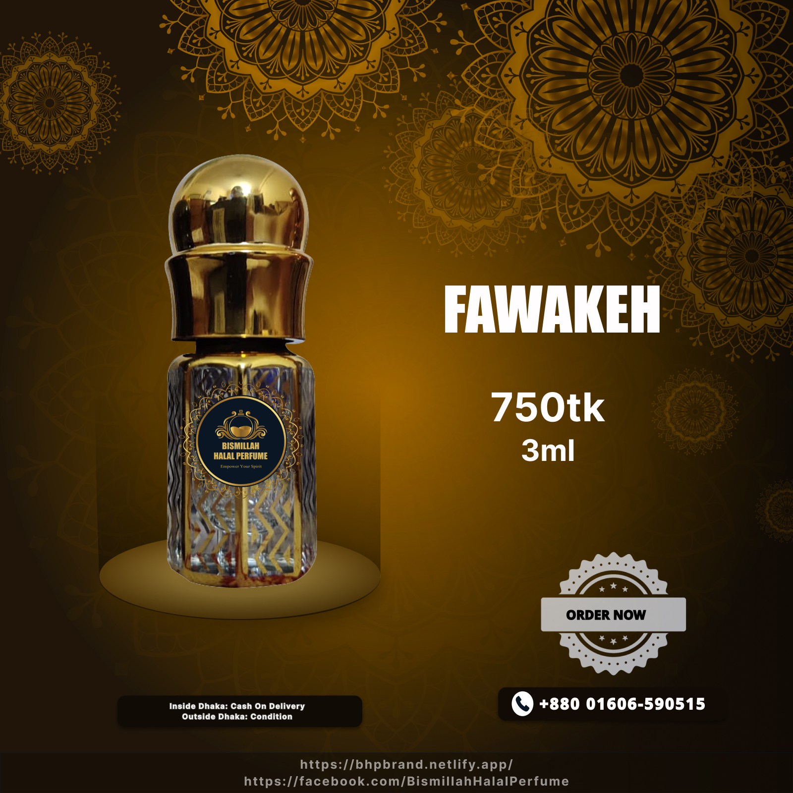 Bismillah halal perfume - BHP Fawakeh